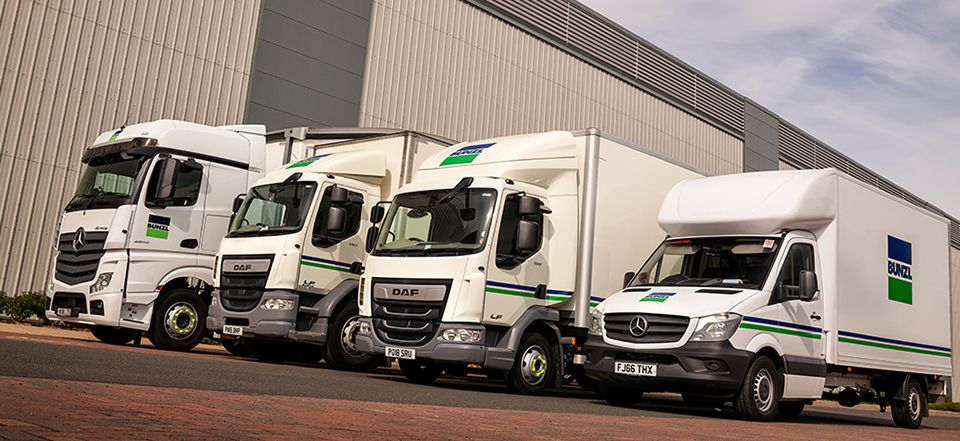 A fleet of Prohire commercial vehicles